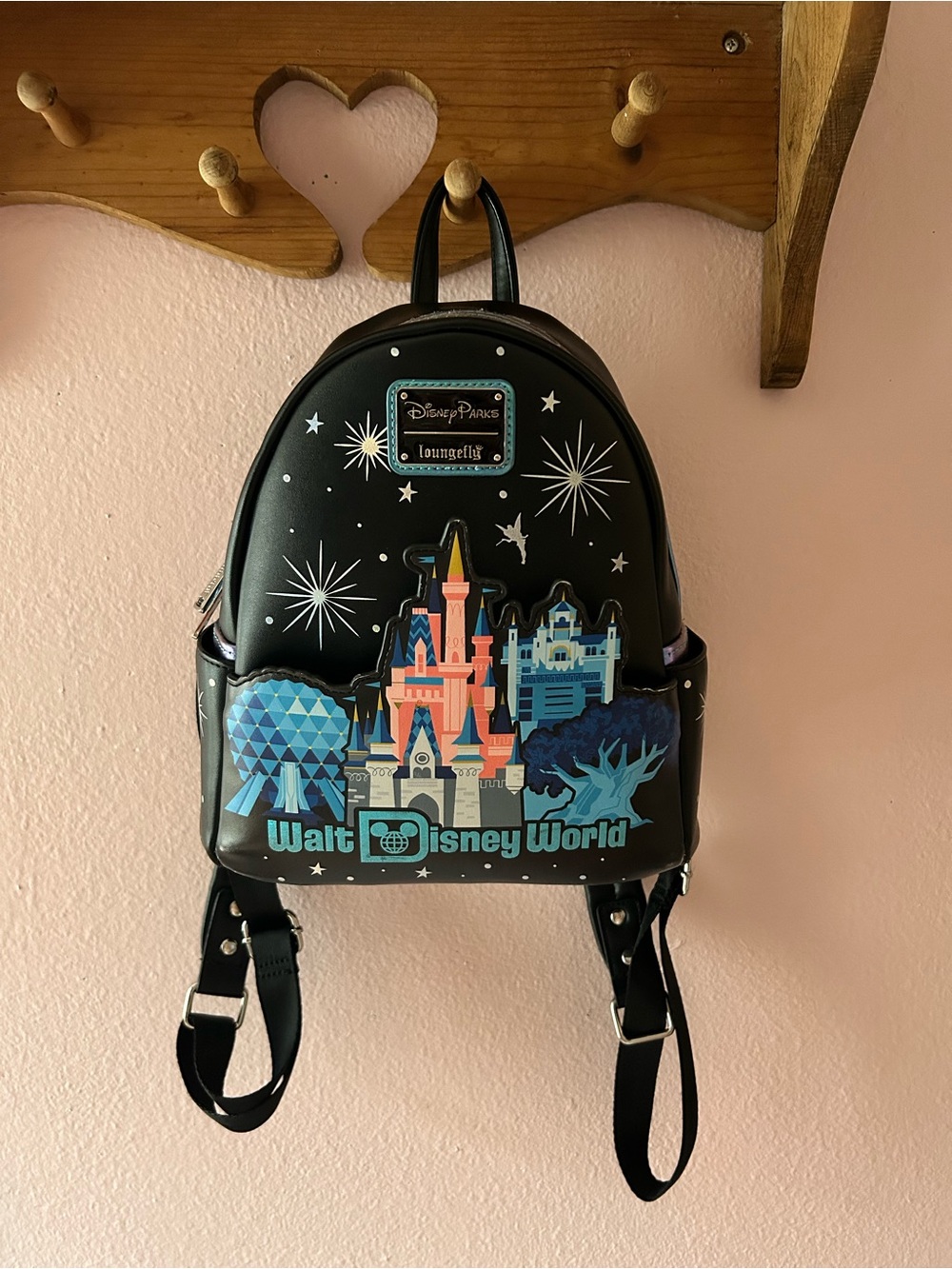 Loungefly Disney Parks Walt Disney World 4 Parks Icons Mini Backpack - Retired